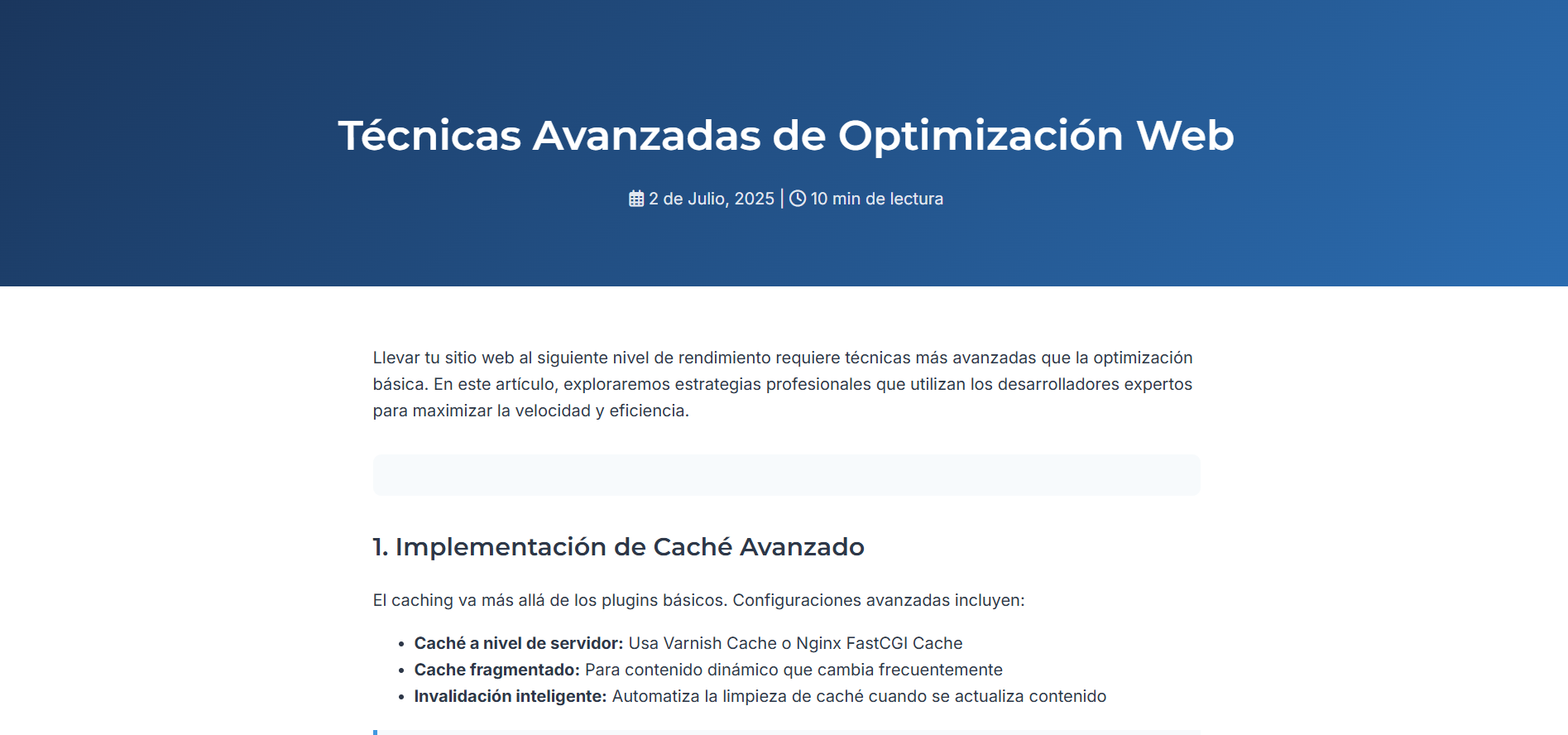 Optimización Avanzada